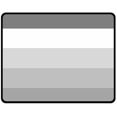 Elegant Shades Of Gray Stripes Pattern Striped Fleece Blanket (medium) 