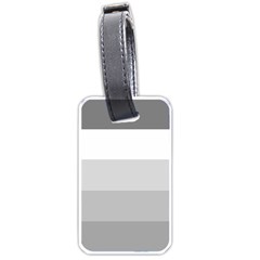 Elegant Shades Of Gray Stripes Pattern Striped Luggage Tags (two Sides) by yoursparklingshop