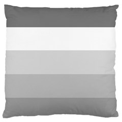 Elegant Shades Of Gray Stripes Pattern Striped Standard Flano Cushion Case (one Side) by yoursparklingshop