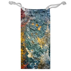 Colorful Abstract Texture  Jewelry Bag by dflcprints