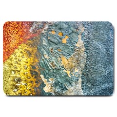 Colorful Abstract Texture  Large Doormat  by dflcprints