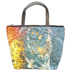 Colorful Abstract Texture  Bucket Bags by dflcprints