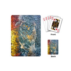 Colorful Abstract Texture  Playing Cards (mini)  by dflcprints