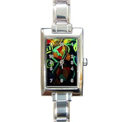 Girls Curiousity 12 Rectangle Italian Charm Watch by bestdesignintheworld