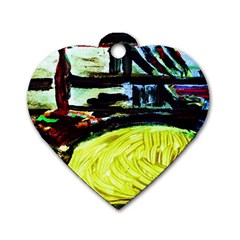 House Will Be Built 5 Dog Tag Heart (one Side) by bestdesignintheworld
