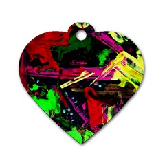 Spooky Attick 2 Dog Tag Heart (one Side)