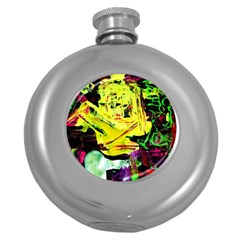 Spooky Attick 3 Round Hip Flask (5 Oz) by bestdesignintheworld