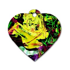Spooky Attick 3 Dog Tag Heart (one Side)