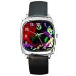 Spooky Attick 4 Square Metal Watch Front