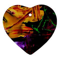 Spooky Attick 7 Heart Ornament (two Sides)