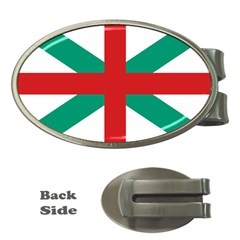 Naval Jack Of Bulgaria Money Clips (oval)  by abbeyz71