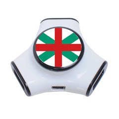 Naval Jack Of Bulgaria 3-port Usb Hub by abbeyz71