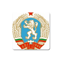 Coat Of Arms Of People s Republic Of Bulgaria, 1971-1990 Square Magnet by abbeyz71