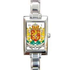 Coat of Arms of Bulgaria Rectangle Italian Charm Watch