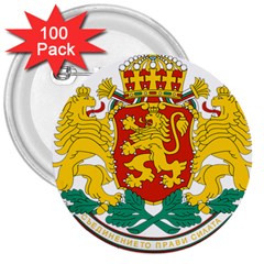 Coat of Arms of Bulgaria 3  Buttons (100 pack) 