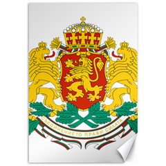 Coat of Arms of Bulgaria Canvas 12  x 18  