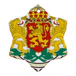 Coat of Arms of Bulgaria Snowflake Ornament (Two Sides) Back