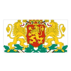 Coat of Arms of Bulgaria Satin Shawl