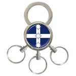 Eureka Flag 3-Ring Key Chains Front