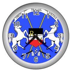 Coat Of Arms Of Upper Volta Wall Clocks (silver)  by abbeyz71