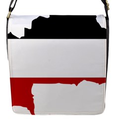 Flag Map Of Upper Volta Flap Messenger Bag (s) by abbeyz71