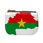 Burkina Faso Flag Map  Mini Coin Purses Front