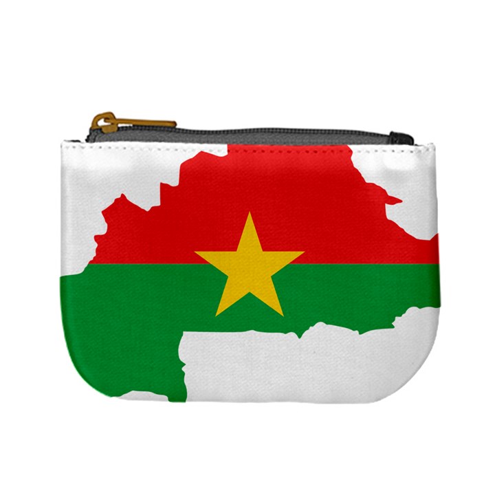 Burkina Faso Flag Map  Mini Coin Purses