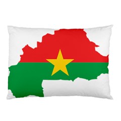 Burkina Faso Flag Map  Pillow Case (two Sides) by abbeyz71