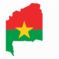 Burkina Faso Flag Map  Small Garden Flag (two Sides) by abbeyz71