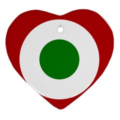 Roundel Of Burundi Air Force  Ornament (heart) by abbeyz71