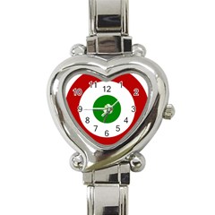 Roundel Of Burundi Air Force  Heart Italian Charm Watch by abbeyz71