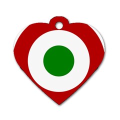 Roundel Of Burundi Air Force  Dog Tag Heart (one Side)