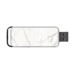 White Marble Tiles Rock Stone Statues Portable Usb Flash (one Side) by Simbadda