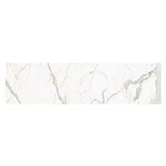 White Marble Tiles Rock Stone Statues Satin Scarf (oblong) by Simbadda