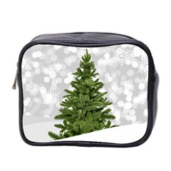 Christmas Xmas Tree Bokeh Mini Toiletries Bag 2-side by Simbadda