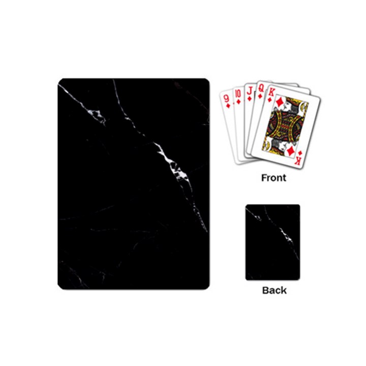 Black Marble Tiles Rock Stone Statues Playing Cards (Mini) 