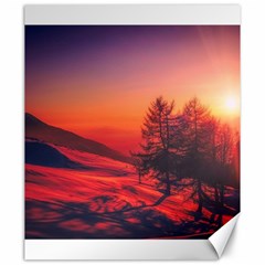 Italy Sunrise Sky Clouds Beautiful Canvas 20  x 24  