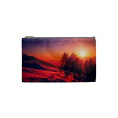 Italy Sunrise Sky Clouds Beautiful Cosmetic Bag (small)  by Simbadda
