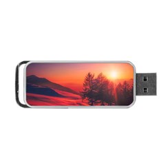 Italy Sunrise Sky Clouds Beautiful Portable USB Flash (Two Sides)