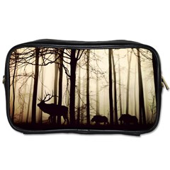 Forest Fog Hirsch Wild Boars Toiletries Bags 2-side by Simbadda