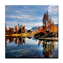 Dolomites Mountains Italy Alpine Tile Coasters by Simbadda