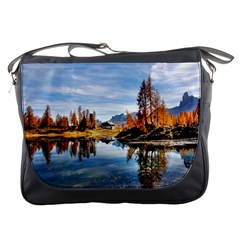 Dolomites Mountains Italy Alpine Messenger Bags by Simbadda