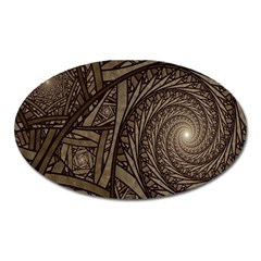 Abstract Pattern Graphics Oval Magnet