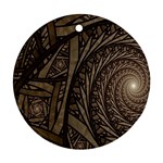 Abstract Pattern Graphics Round Ornament (Two Sides) Front