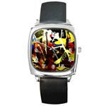 Drama 5 Square Metal Watch Front