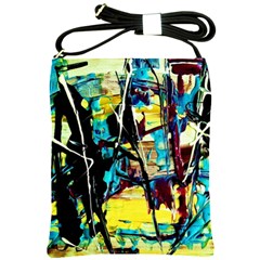 Dance Of Oil Towers 3 Shoulder Sling Bags by bestdesignintheworld