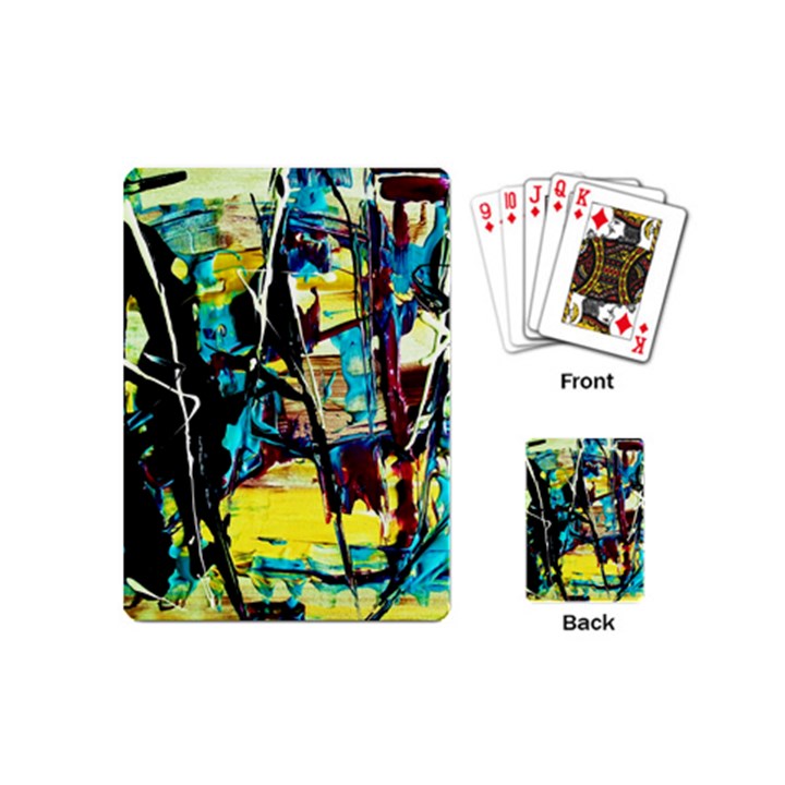 Dance Of Oil Towers 3 Playing Cards (Mini) 