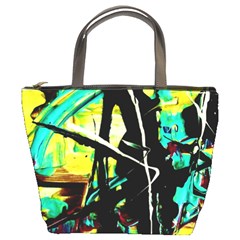 Dance Of Oil Towers 5 Bucket Bags by bestdesignintheworld