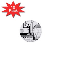 Drawing  1  Mini Buttons (10 Pack) 