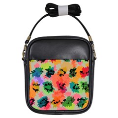 Colorful Spots                                   Girls Sling Bag by LalyLauraFLM